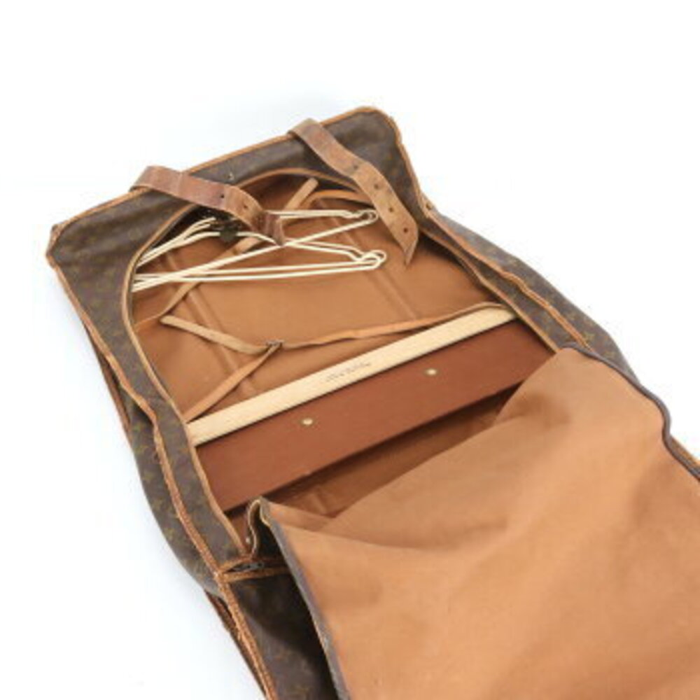 Louis Vuitton Monogram Suitcase Leather Garment Carry on Bag Business Travel - Picture 8 of 9